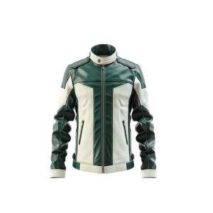 Veste en cuir de vachette noire mode coupe-vent respirant vintage fermeture éclair style hip hop blouson aviateur américain adulte - Product Image 5