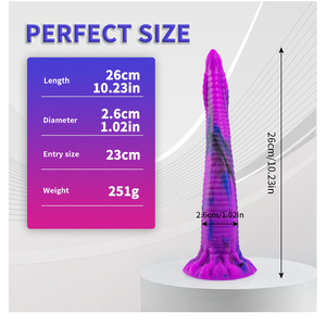 Dildo de Silicona Líquida Suave Extra Largo Realista, Tapón Anal para Hombres Gay - Product Image 5