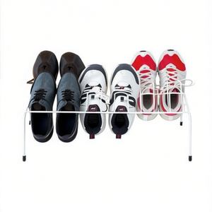 Étagère à chaussures horizontale en fil métallique recouvert de plastique pour 9 paires de chaussures - Product Image 2