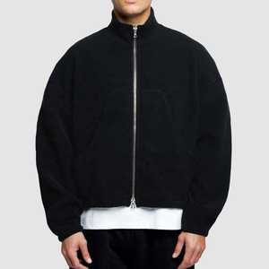 <b>Top</b> Quality <b>Men</b> Full <b>Zip</b> Hoodie Jacket Supplier 100% Cotton Fleece Embroidered Sweatshirt Solid Pattern - Product Image 4