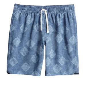 Pantalones cortos de playa para hombre, novedad, cómodos, de algodón y poliéster, transpirables, con cierre de cintura elástica, diseño sólido y elegante - Product Image 4