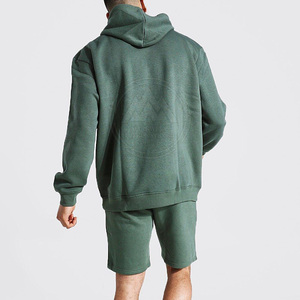 <b>Cheap</b> Price Winter Plus Size Solid Men Hoodie & Shorts Set 100% Cotton Eco-Friendly Casual Wear - Product Image 2