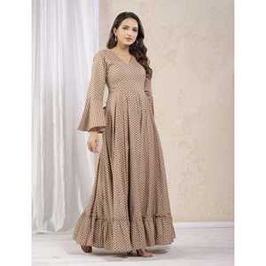 Robe longue décontractée en coton imprimé, respirante et élégante pour le quotidien, idéale pour les femmes de bureau, sexy, été, personnalisable, service ODM - Product Image 6