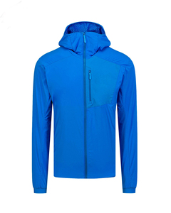 Chaqueta Cortavientos Ligera Informal con Capucha para Hombre, Transpirable, de Poliéster/Algodón, con Cierre Completo, para Invierno, Actividades al Aire Libre, Correr, Viajar - Product Image 1