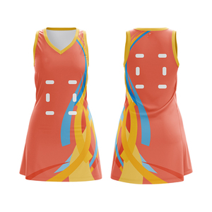 ชุดกีฬาเน็ตบอลรัดรูปของผู้หญิงเนื้อผ้าระบายอากาศได้ดีดีไซน์ซับลิเมต - Product Image 1