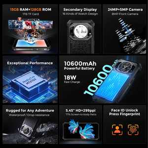Telefono Android Impermeabile Fossibot <span class=keywords><strong>F101</strong></span> Pro con NFC e Fotocamera da 24MP, Vendita all'Ingrosso - Product Image 4