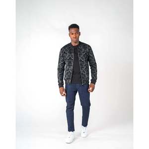 Bomber Jacquard floccato floreale da uomo - Product Image 4