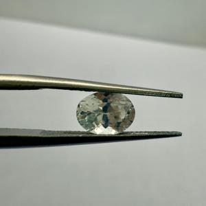 ไพลินธรรมชาติไม่มีสีตัดรูปไข่อัญมณีหลวม1.08cts อัญมณีนาลินสำหรับทำเครื่องประดับ ceylon - Product Image 4