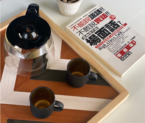 Bandeja de servicio de madera de Estilo Vintage Bandeja de café y té decorativa personalizable para sala de estar - Product Image 5