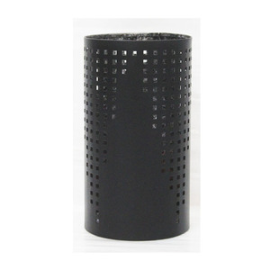 Cilindro en forma de recorte floral patrón hecho a mano té luz portavelas hierro negro y plata Color vela tarro plata negro votivo - Product Image 4