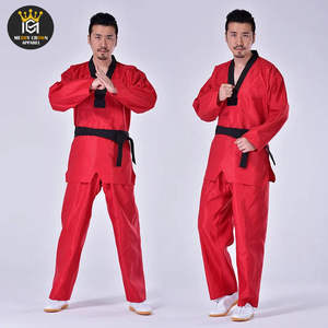 Uniforme de Taekwondo en coton/polyester extensible pour adultes, nouvelle arrivée, kimono de Jiu Jitsu, ensemble 2 pièces unisexe, logo sur le devant - Product Image 6