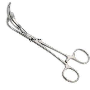 Offre Spéciale Klintmalm Instruments chirurgicaux manuels 7 ''petite pince de greffe de foie en acier inoxydable mâchoires incurvées de 65mm tiges droites - Product Image 1