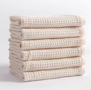 100% cotton Khăn tắm kích thước lớn 75x150cm nhanh chóng hấp thụ nhanh hơn làm khô unisex Waffle dệt trong màu sắc rắn cho nam giới phụ nữ - Product Image 6