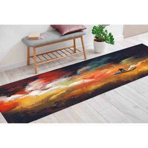 Alfombra Nublada con Diseño de Barco: Arte Marino Abstracto y Colorido, Decoración para Salón, Alfombra de Chenilla - Product Image 5