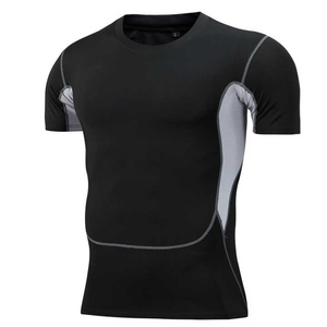 Vente en gros directe d'usine de t-shirts de gymnastique ajustés pour hommes Oem Odm vêtements de fitness personnalisés tissu doux à séchage rapide décontracté confortable - Product Image 2
