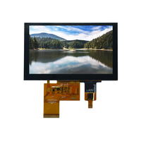 Module d'affichage LCD TFT haute résolution 5 pouces 800*480 avec écran tactile capacitif TN, directement de l'usine