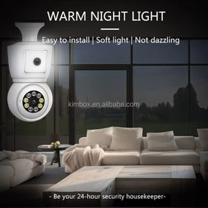 Caméra WiFi à double objectif 6MP, ampoule E27, 360° °   Caméra de sécurité intelligente pour la maison ICSEE avec suivi automatique PTZ - Product Image 3