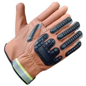 Gants de sécurité en cuir de vachette renforcé à grain, résistants aux chocs et aux coupures, pour la soudure et les travaux mécaniques – Vente en gros à prix réduit - Product Image 1
