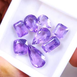 พลอยอเมทิสต์ธรรมชาติเจียระไนแบบหลวมทรงผสมอัญมณีสำหรับทำเครื่องประดับ - Product Image 4