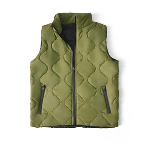 Gilet matelassé à logo personnalisé pour hommes-Gilet à col montant respirant et résistant à l'eau Offre Spéciale style hivernal - Product Image 3