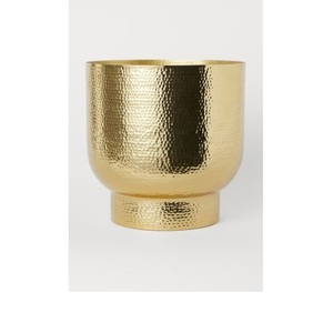 Maceta Metálica Brillante para Plantas de Interior, Decoración de Lujo para el Hogar, Hotel, Restaurante - Product Image 3