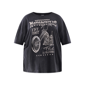 เสื้อยืดพิมพ์ลายโอเวอร์ไซส์สำหรับผู้หญิง ออกแบบตามสั่ง OEM คอกลม แขนสั้น ทรงเข้ารูป ไซส์พลัส สไตล์ลำลอง ผลิตจากผ้าออร์แกนิค 100% - Product Image 1