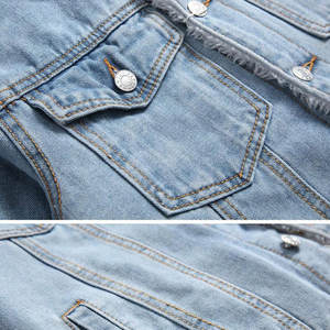 OEM Male Top Quality Cotton Jeans <b>Jacket</b> Wholesale New Stylish Men Denim Jeans <b>Jacket</b> Custom Men Denim Coat for <b>Boys</b> - Product Image 4