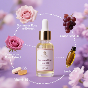 OEM puro damasco rosa olio per capelli 100ml/3.4oz vegano cheratina terapia a base di erbe del cuoio capelluto per la crescita danneggiata brillare effetto Anti-rottura - Product Image 3