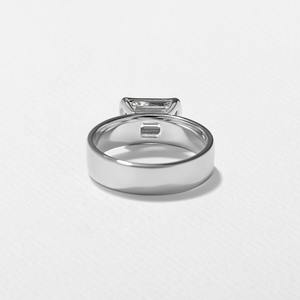 แหวนครบรอบเพชรโมอิส2กะรัตคุณภาพสูง VVS2สีเงินเจียระไนแบบ925สีคมชัด - Product Image 6