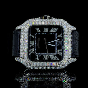 Nouvelle montre de luxe Hip Hop pour homme, avec diamants Moissanite VVS, mécanique, quartz, style Hip Hop - Product Image 1