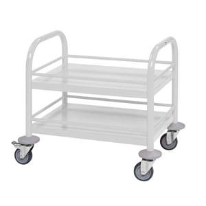 Mini chariot portable blanc KM41357, jouet à tirer et trotteur pour les plus jeunes enfants - Product Image 1
