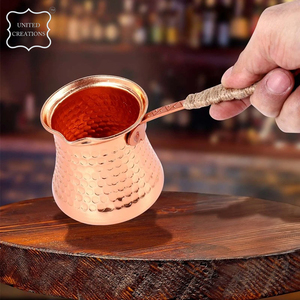 กาแฟทองแดงตุรกีหม้อชงกาแฟอาหรับแบบกรีกเครื่องอุ่นนม - Product Image 5