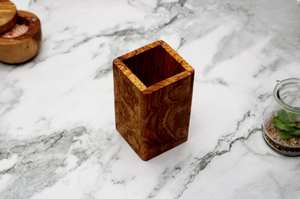 Moderno y Minimalista Porta Utensilios de Madera Natural para Encimera de Cocina, Soporte de Almacenamiento de Cubiertos, Duradero y de Madera Maciza para Herramientas de Cocina - Product Image 6