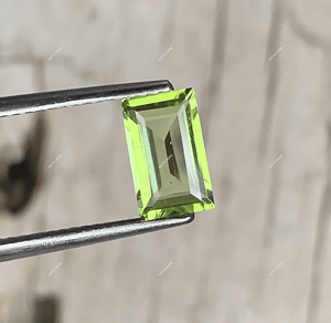 Peridoto Natural AAA+, Piedra Semipreciosa, Corte Rectangular Baguette, Piedras Sueltas para Joyería, Certificadas - Product Image 4