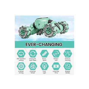 Voitures télécommandées Vardem S8908 vertes à commande au poignet, rechargeables, toutes fonctions, 0-30 km/sec, 30-40 minutes - Product Image 5