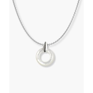 Colgante de Plata con Baño de Rodio en Forma de Donut - Product Image 3