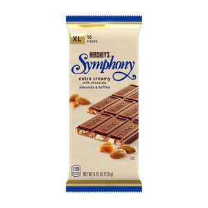 HERSHEY'S SYMPHONY Chocolate Almond Toffee XL, Barras de Chocolate, 4.25 oz (16 Piezas, Paquete de 12) - Product Image 4