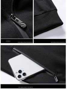 2026 Spring Autumn Men's Two-Piece Set Black <b>Hoodie</b> & Sweatpants Streetwear Hip Hop <b>Running</b> Sport Clothes SweatPants Trousers - Product Image 5