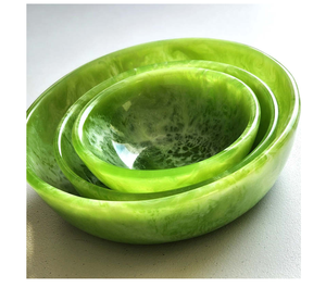 Cuenco de resina epoxi respetuoso con el medio ambiente al por mayor cuencos para servir aperitivos y ensaladas de resina epoxi de excelente calidad hechos a mano - Product Image 5