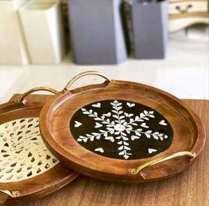 Plato de fruta seca de chocolate de madera de tres formas diferentes para regalos formales, eventos de hotel o uso en fiestas en casa - Product Image 3