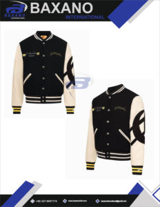 Vestes pour hommes, veste de baseball de luxe Anime Varsity, veste d'hiver personnalisable en laine, streetwear, logo sur le devant, veste de baseball Anime Varsity - Product Image 5