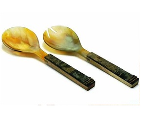 100% Best Quality of Real Handmade Small Cow Horn Spoon ( Horn <b>Cutlery</b> <b>Set</b> ) for Wholesale Price by Lodi Impex - Product Image 1