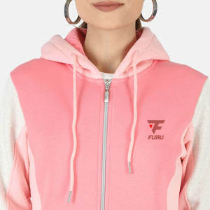 Conjunto Deportivo de Sudadera con Capucha para Mujer, Unisex, Resistente al Viento, Transpirable, Grueso, para Invierno, con Logotipo Personalizado, Material de Poliéster/Algodón - Product Image 2