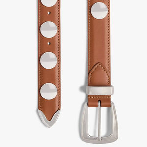 เข็มขัดหนังวัวแท้สำหรับผู้หญิงสไตล์ลำลองเข็มขัดหนังวัวแท้สำหรับใส่กลางแจ้งผลิตตามสั่ง - Product Image 1