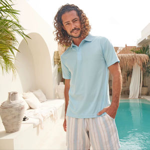 T-shirt à manches courtes unisexe confortable, léger, écologique, en polyester/coton tricoté, à séchage rapide, motif uni, devant décontracté - Product Image 4