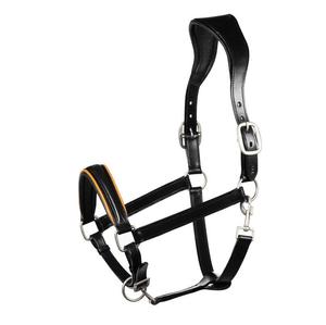 Dos de cheval en cuir couronne de forme ergonomique avec large muserolle incurvée en forme de Y pièce de cou confortable sensation de bride en cuir - Product Image 1