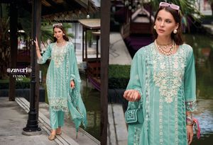 La última colección de ropa de diseñador Organza con bordado Traje de Slwar Fabricante de Surat EN EL Rtae más bajo - Product Image 3