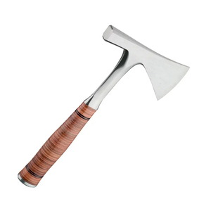 Hache à main portable à long manche pour l'extérieur, idéale pour le camping et la fendage du bois de chauffage, lame en acier inoxydable de qualité industrielle - Product Image 3