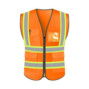 Gilet de sécurité réfléchissant avec logo personnalisé en Offre Spéciale Vêtements de travail de construction industrielle en maille haute visibilité pour ingénieurs disponibles - Product Image 5