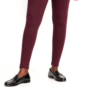 New Fashion Breathable Knitted Cotton <b>Bamboo</b> <b>Fiber</b> Mid Waist Women Leggings High Impact Gym Leggings with Pockets - Product Image 5